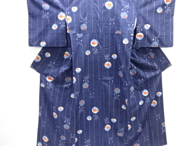 JAPANESE KIMONO / TSUMUGI / WOVEN BELL